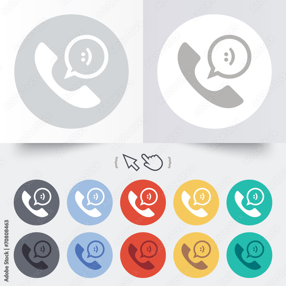 Phone sign icon. Support symbol. Phone sign icon. Support symbol.