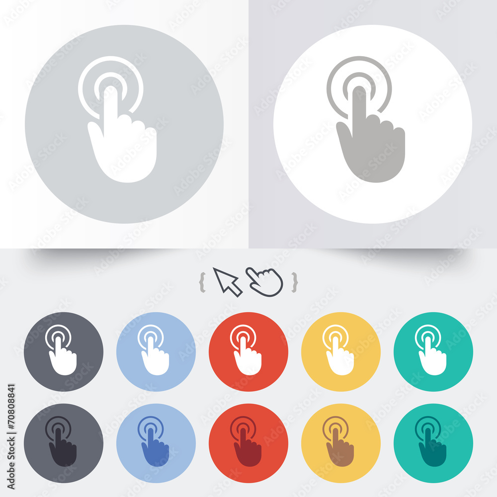 Hand cursor sign icon. Hand pointer symbol. Hand cursor sign icon. Hand pointer symbol.