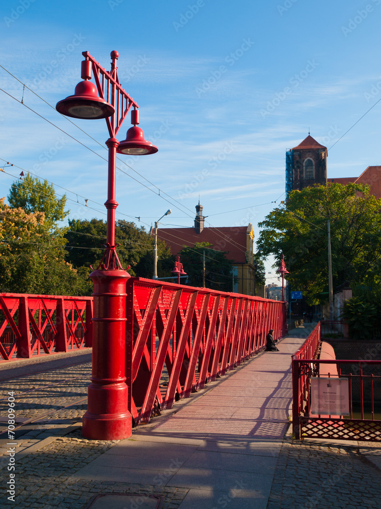 Naklejka premium Sand bridge in Wroclaw