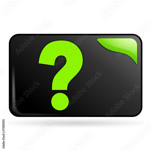 question sur bouton web rectangle vert