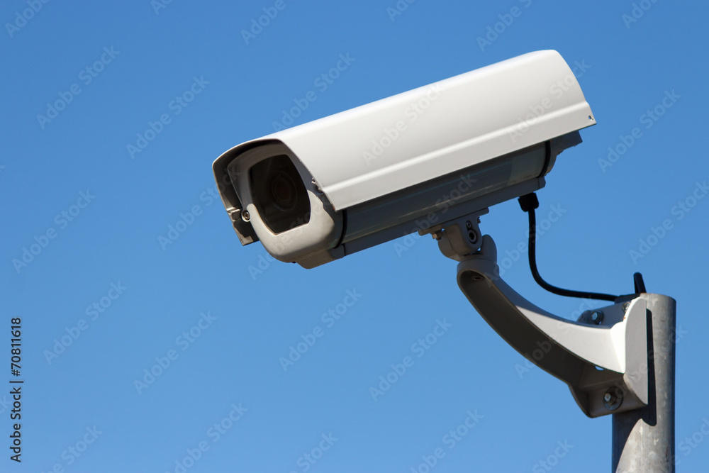 Outdoor surveillance cam  with copy space