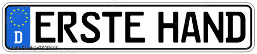 Erste Hand Schild  #140928-svg03