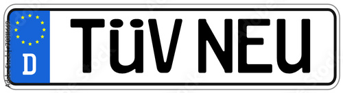 TÜV HU Auto Schild  #140928-svg05