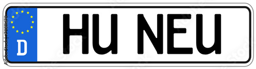 HU TÜV Neu Schild  #140928-svg06