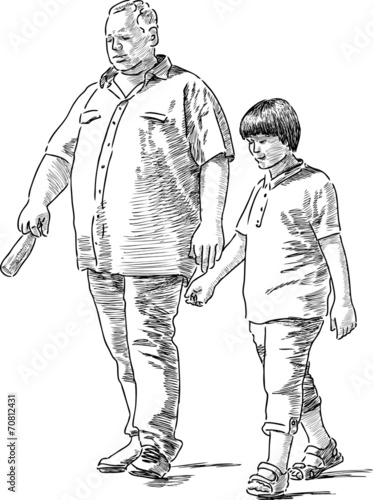 Grandfather and grandson
