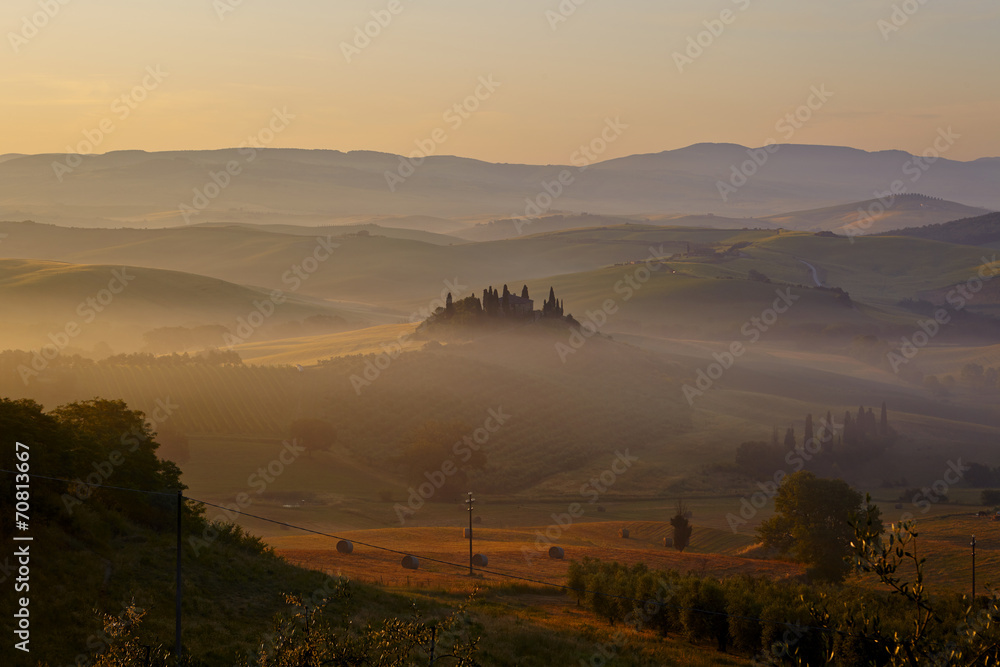 Autumn landscape in Tuscany