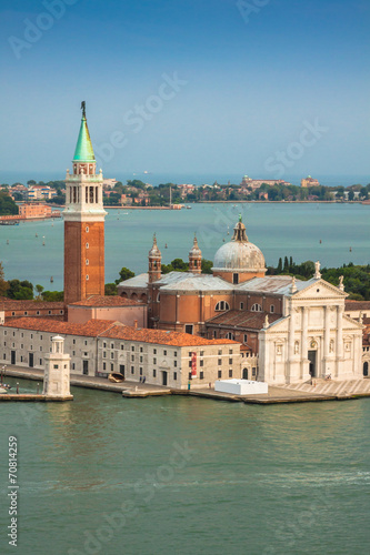 view of San Giorgio island, Venice, Italy