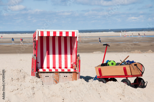 Strandkorb Langeoog Nordsee photo