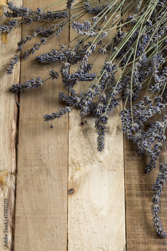 Fototapeta Naklejka Na Ścianę i Meble -  Lavender on rustic wooden background