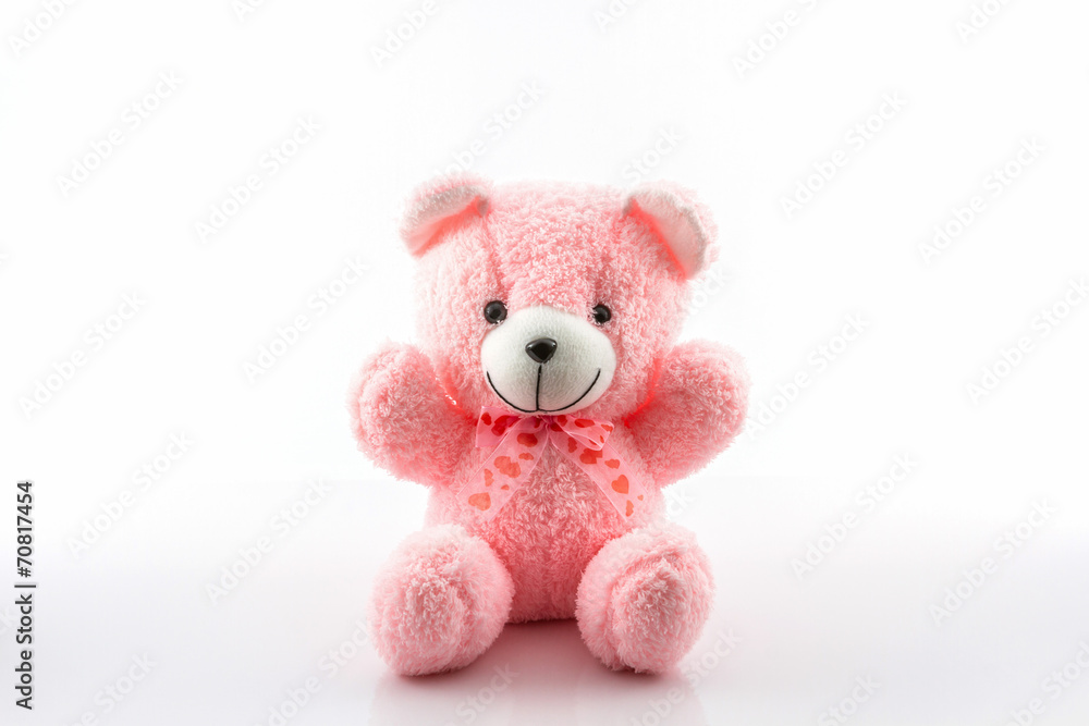 Pink teddy bear. Pink teddy bear.