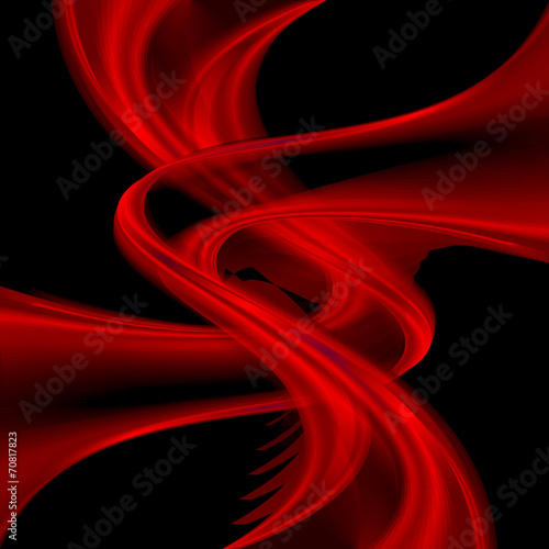 Fantastic elegant red background wave design