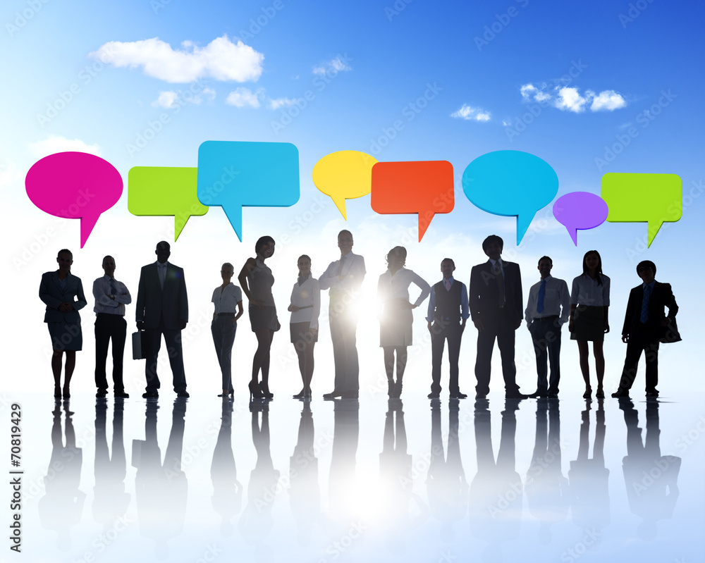 Group of Business People Standing Around Group of Business People Standing Around