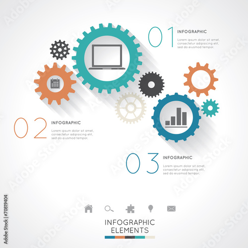 Gear Infographics .