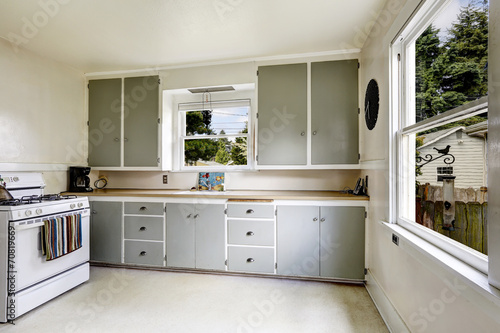 Kitchen interior in old house