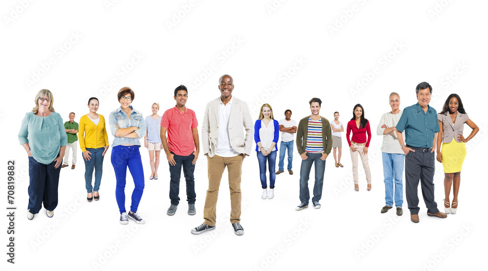 Group of Multiethnic Diverse Cheerful People Group of Multiethnic Diverse Cheerful People