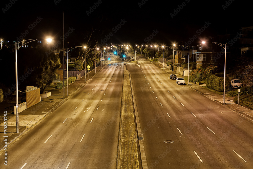 Streetscape at Night