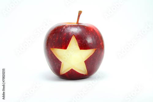 Cuadro en lienzo Star symbol on apples