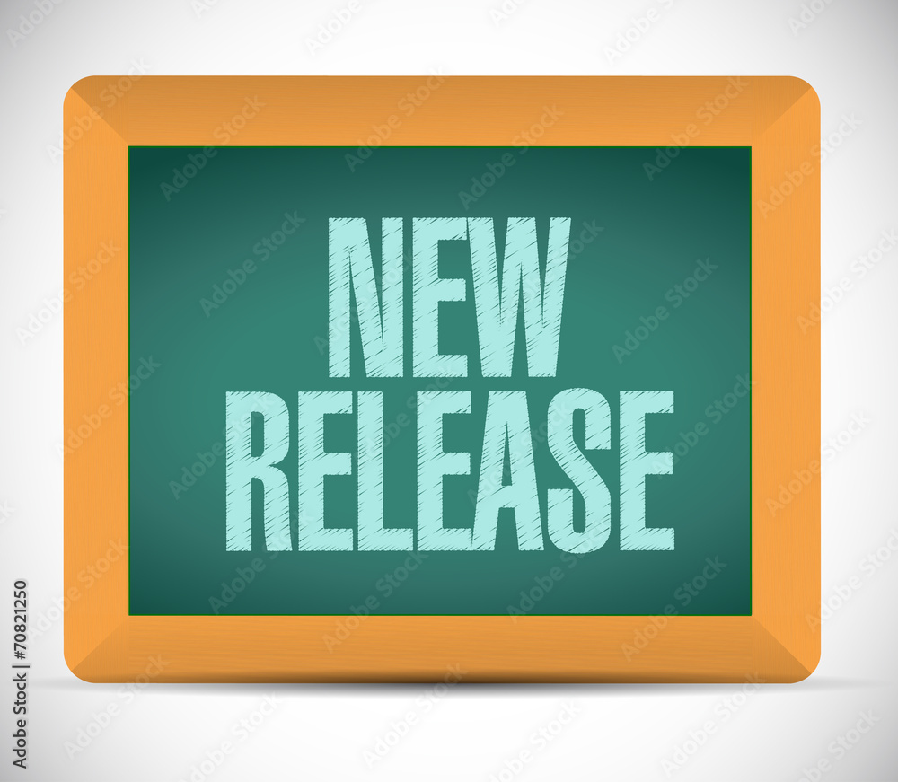 new release message sign illustration design new release message sign illustration design