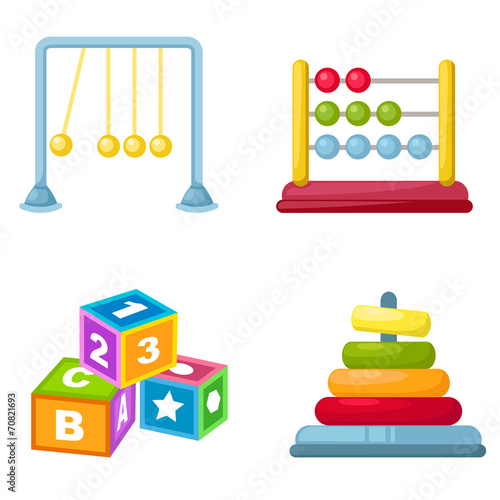 baby toys vector