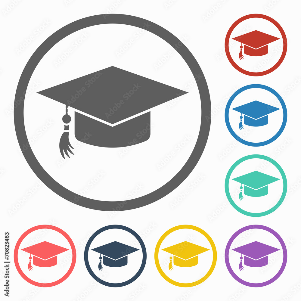 education cap icon education cap icon