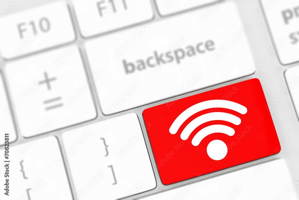 wifi concepts, with message on enter key of computer keyboard. wifi concepts, with message on enter key of computer keyboard.