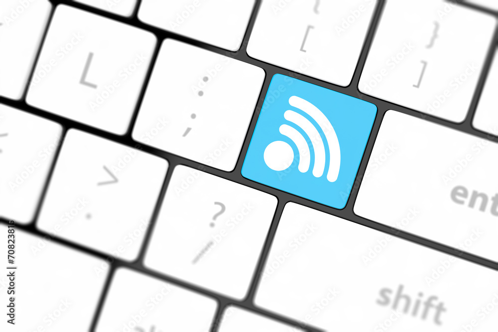 wifi concepts, with message on enter key of computer keyboard. wifi concepts, with message on enter key of computer keyboard.