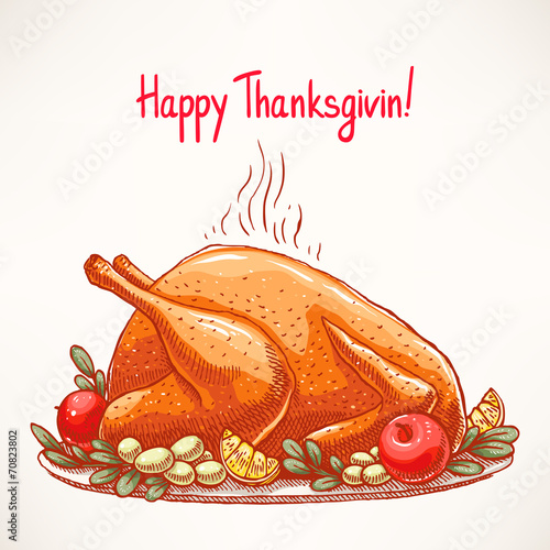 appetizing fried turkey