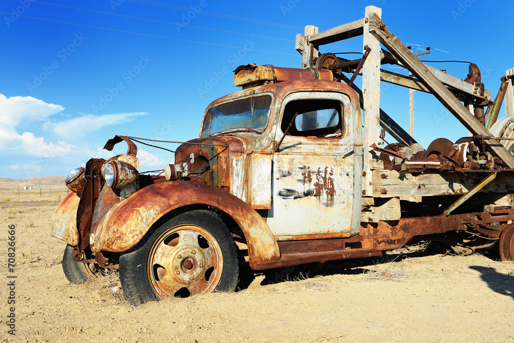 vintage truck abandoned