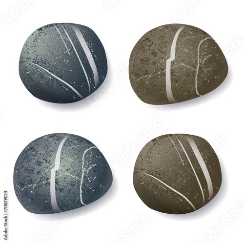 striped pebble