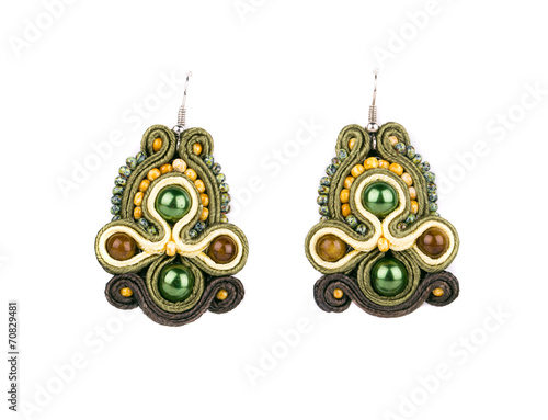 Beaituful handmade earrings. photo