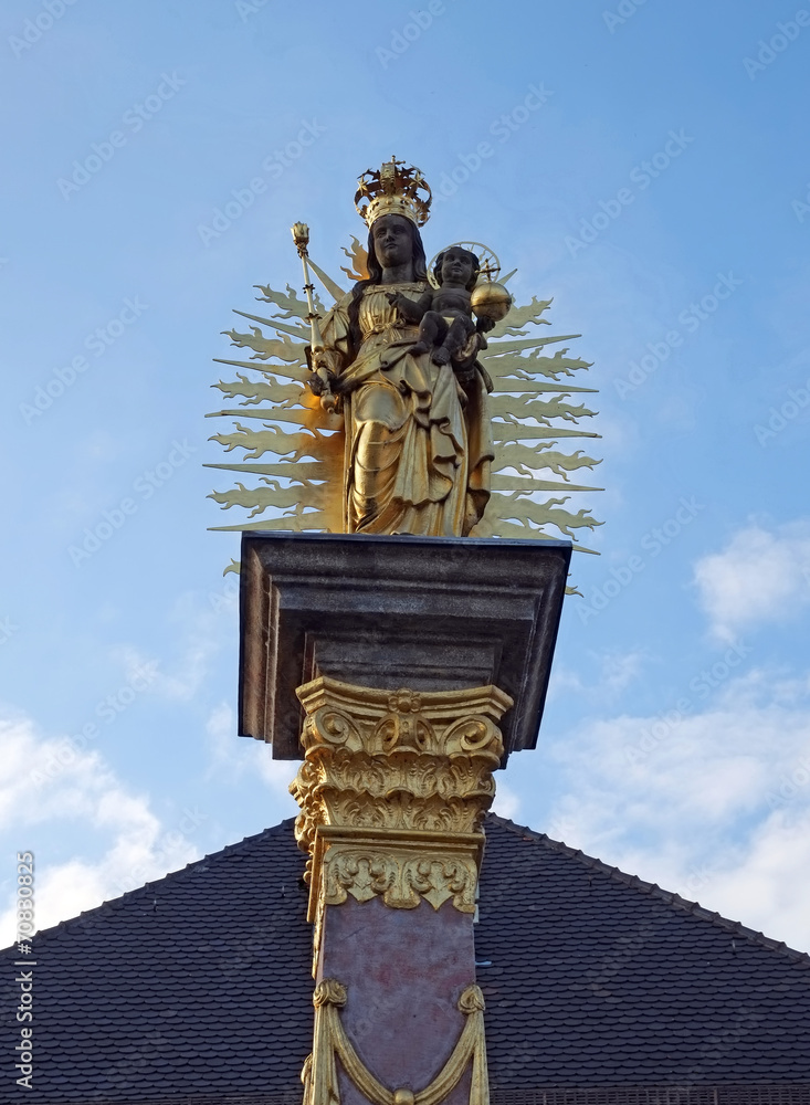 Obraz premium Mariensäule in Eibelstadt