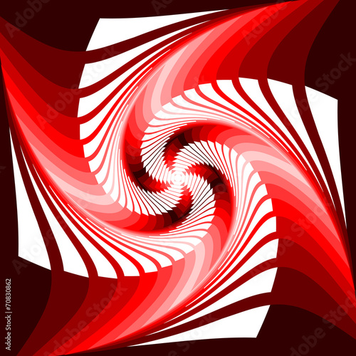 Design colorful vortex movement illusion geometric background