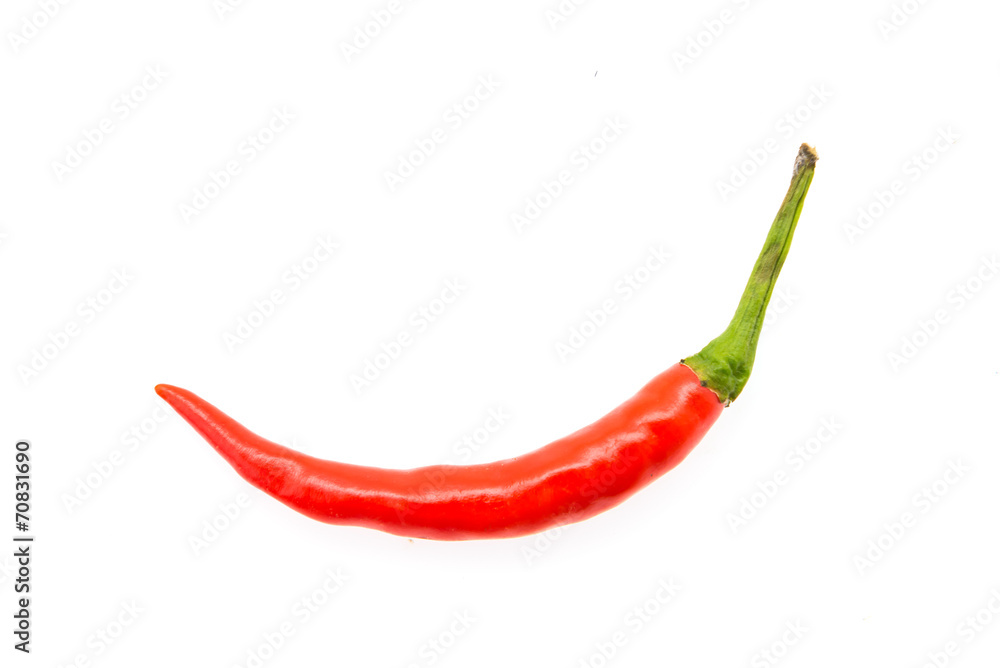 Chilli isolated on white Chilli isolated on white