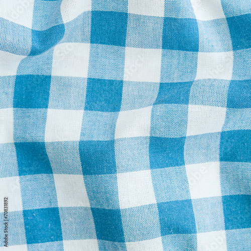 Blue tartan fabric striped texture