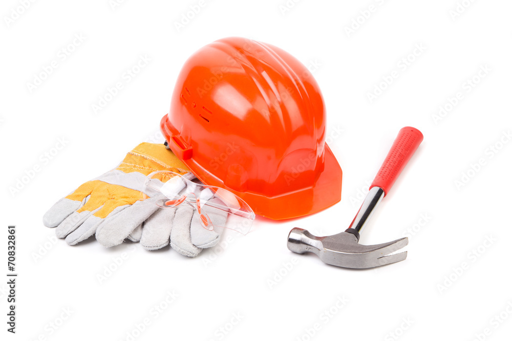 Close up of working tools composition. Close up of working tools composition.