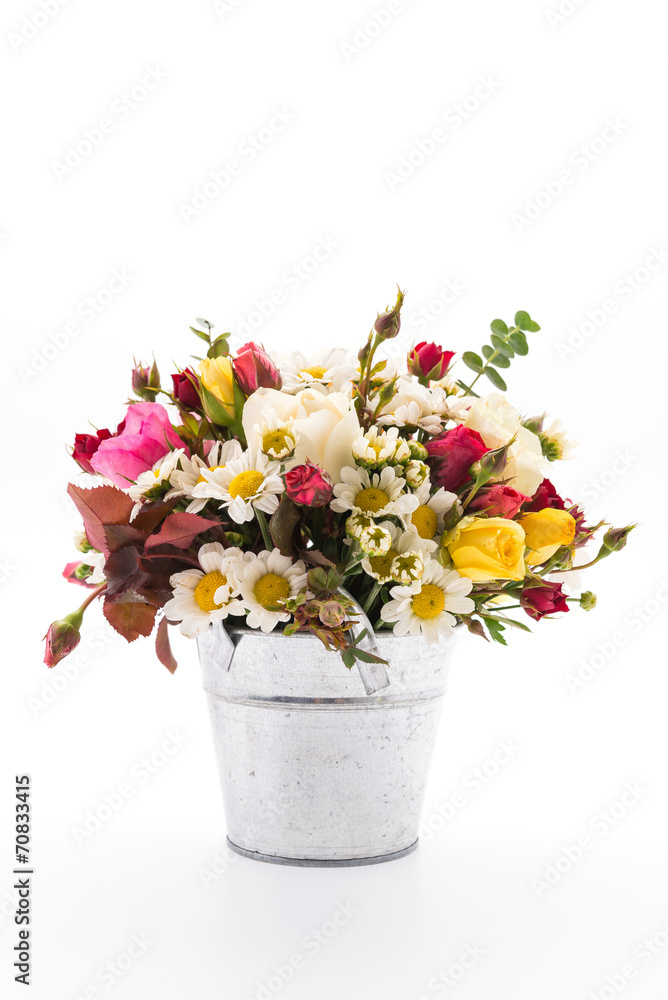 Flower bouquet isolated on white Flower bouquet isolated on white