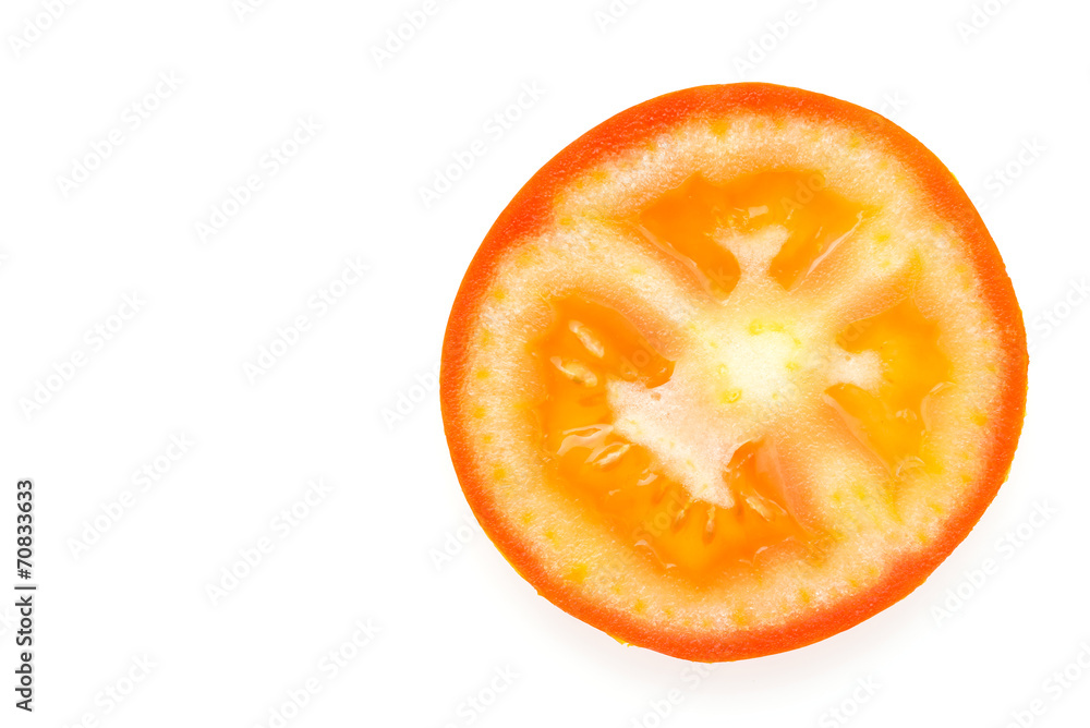 Tomato isolated on white