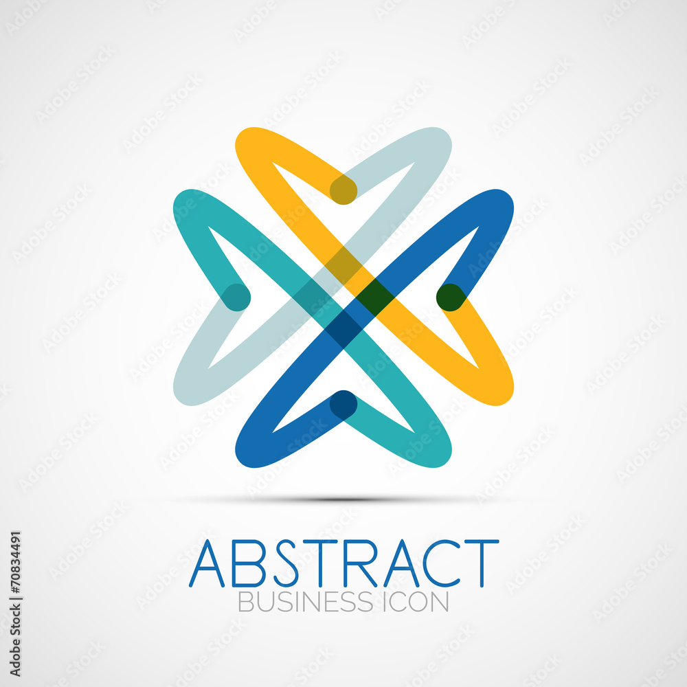 Line design loop logo Line design loop logo