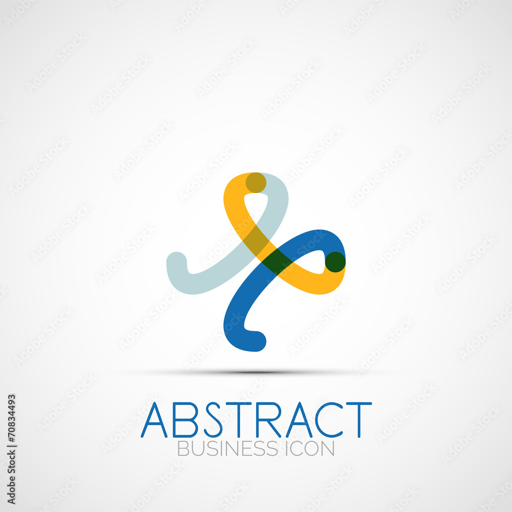 Fototapeta premium Line design loop logo