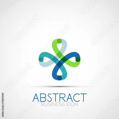 Line design loop logo