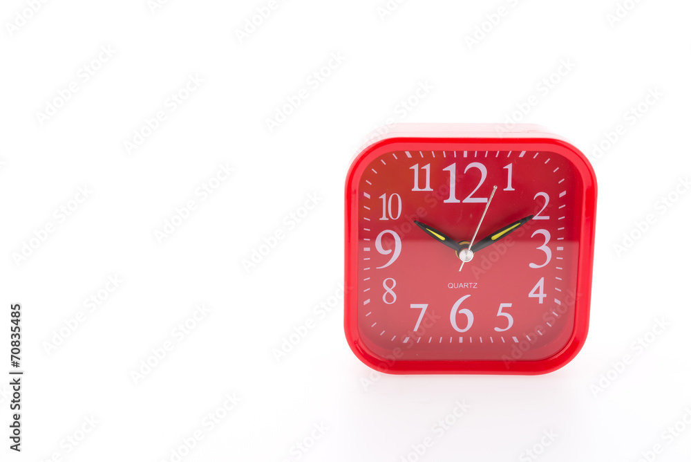 Red alarm isolated on white background Red alarm isolated on white background