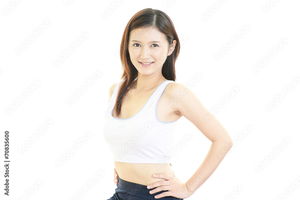 笑顔の女性 笑顔の女性