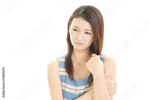 Wallpaper Mural 疲れた表情の女性 Torontodigital.ca