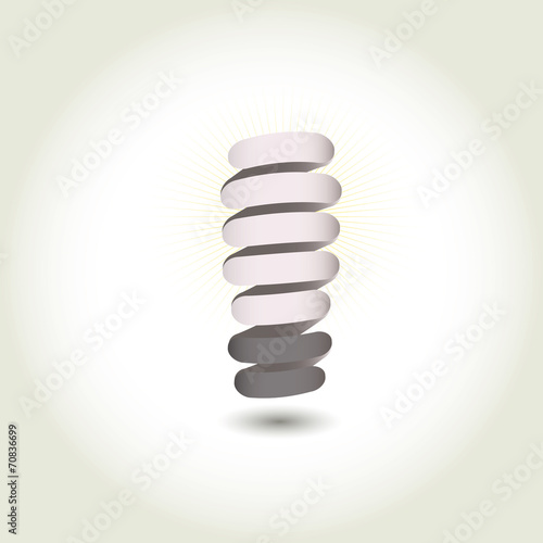 Light bulb vector icon