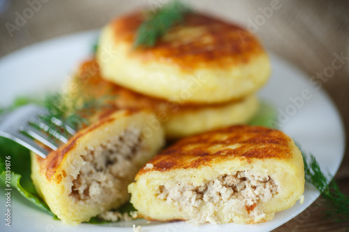 Potato cakes with meat