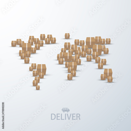 vector modern concept delivery background.