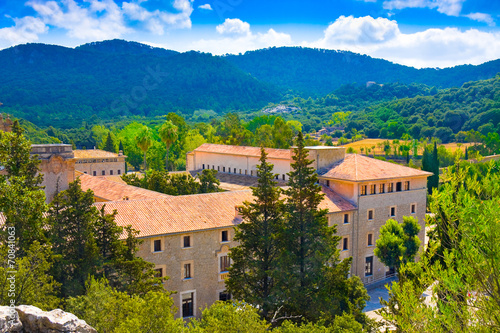 Santuari de Lluc in Serra de Tramuntana on Mallorca, Spain