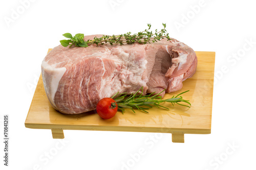 Raw pork meat