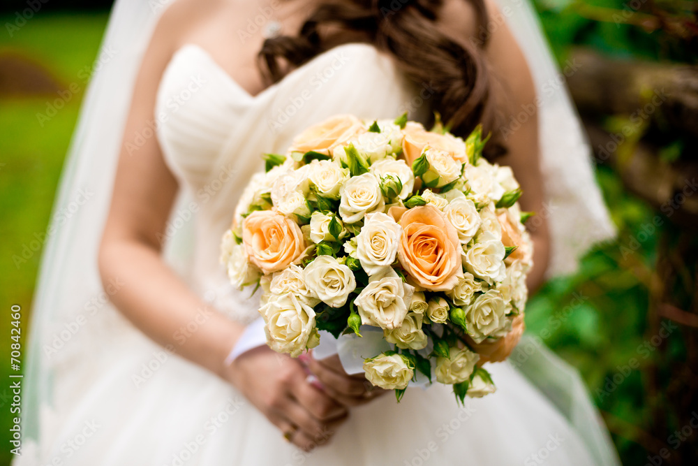 Naklejka premium Свадебный букет