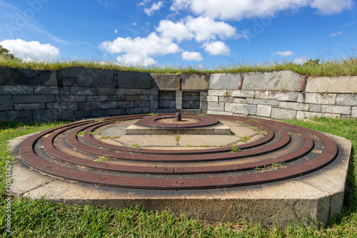 Civil War 15 inch Rodman Gun Emplacement. photo